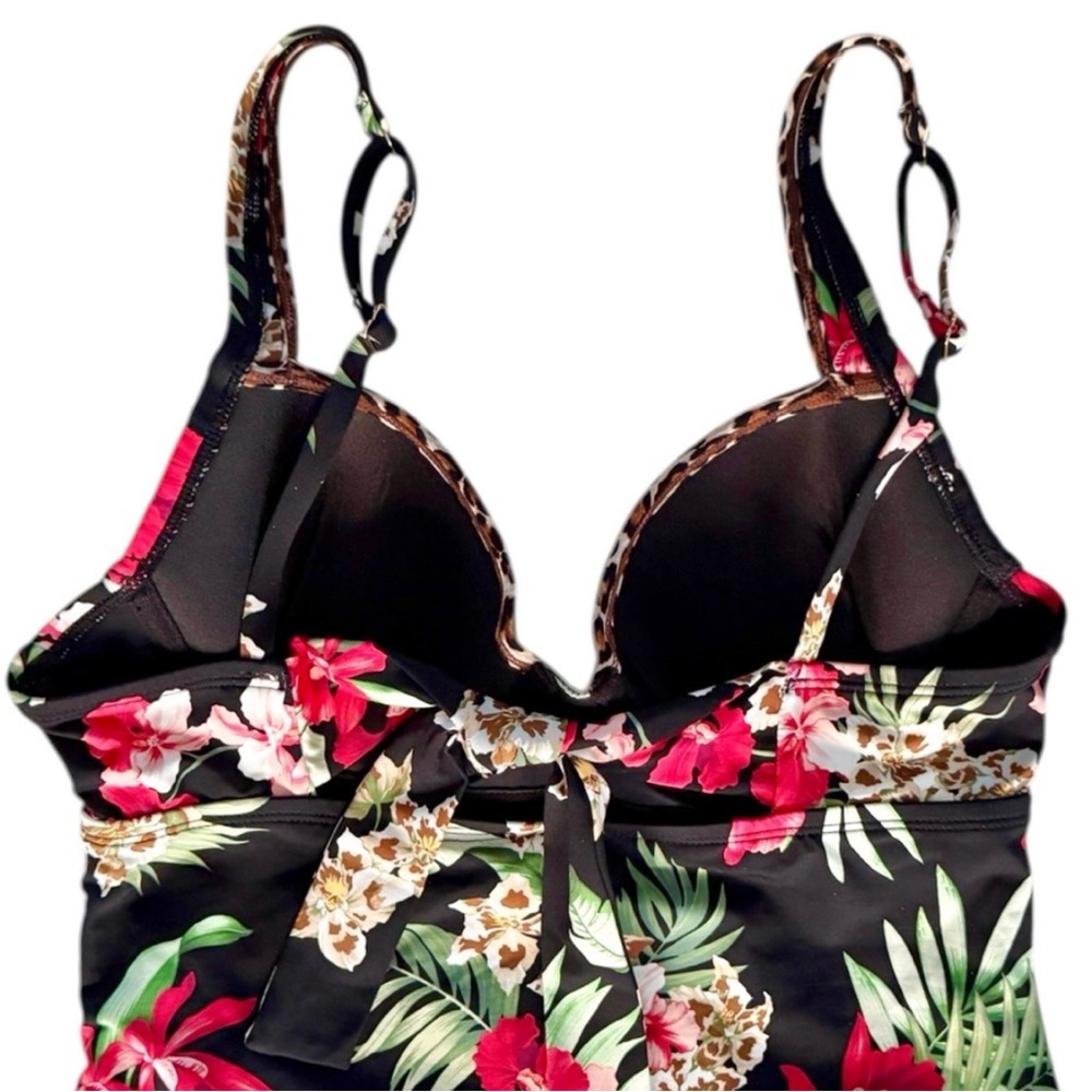 Tommy Bahama Lily Cat Underwire Tankini Top, C Cup - Picture 9 of 12